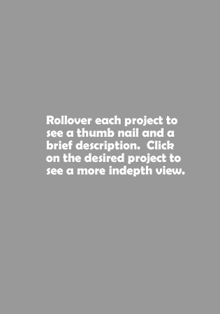rollover each project name to see brief description of each, or go to the text only link at the bottom.
